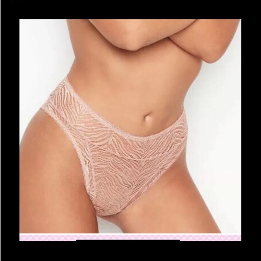 VICTORIAS SECRET  Zebra collection Lace Cheeky Panty size XS